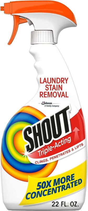 Photo 1 of *** Bundle *** Shout Laundry Stain Remover, Triple-Acting, Value Pack (1) ( 2 pack ) 