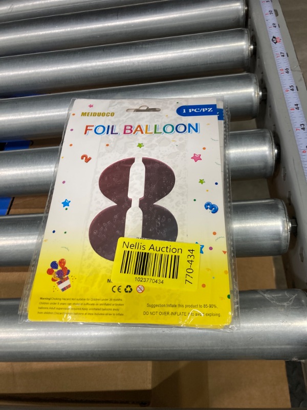 Photo 3 of *** Bundle *** 32 Inch Rainbow Number 8 Balloons Foil Ballon Digital Birthday Party Decoration Supplies (Rainbow Number 8 Balloon) Rainbow 8 ( 5 pack )