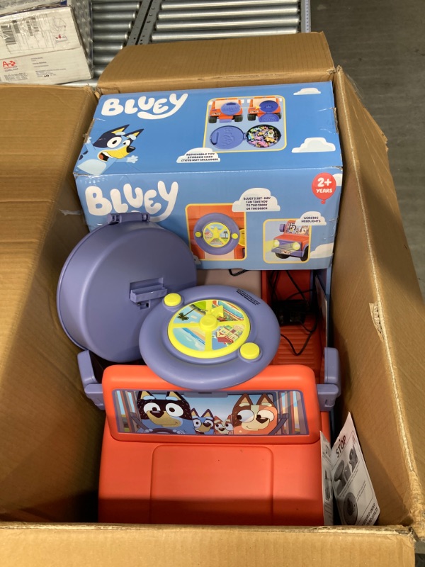 Photo 2 of Bluey 6V Ride On Car for Toddlers - Interactive Electric Car for Kids with Sound Effects & Music, Riding Toy for Boys & Girls, Includes 6V Rechargeable Battery & Charger