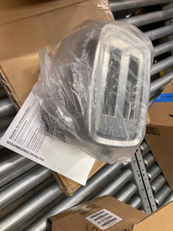 Photo 1 of GE Stainless Steel Toaster | 2 Slice | Extra Wide Slots for Toasting Bagels, Breads, Waffles & More | 7 Shade Options for the Entire Household to Enjoy | Countertop Kitchen Essentials | 850 Watts 2-Slice