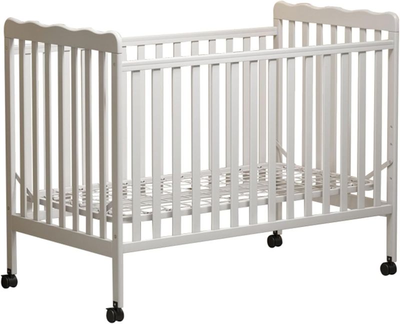 Photo 1 of Convertible Crib, 3-in-1 Crib Converts from Baby Crib to Toddler Bed, Daybed and Full-Size Bed Frame, Baby Bed,Fits Standard Full-Size Crib(Mattress not Included