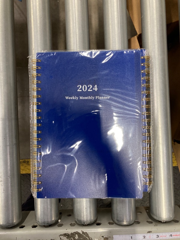 Photo 2 of 2 of Ymumuda Planner 2024-2025,12 Months, 2024 Weekly Monthly Planner with Spiral Bound, Waterproof Hardcover & Large Writing Blocks, Dark Blue