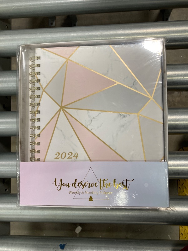 Photo 3 of 2024 Planner - Weekly & Monthly Planner 2024 with Tabs and Thick Paper, Jan 2024 - Dec 2024, Back Pocket with 15 Notes Pages + Gift Box - 8" x 10"