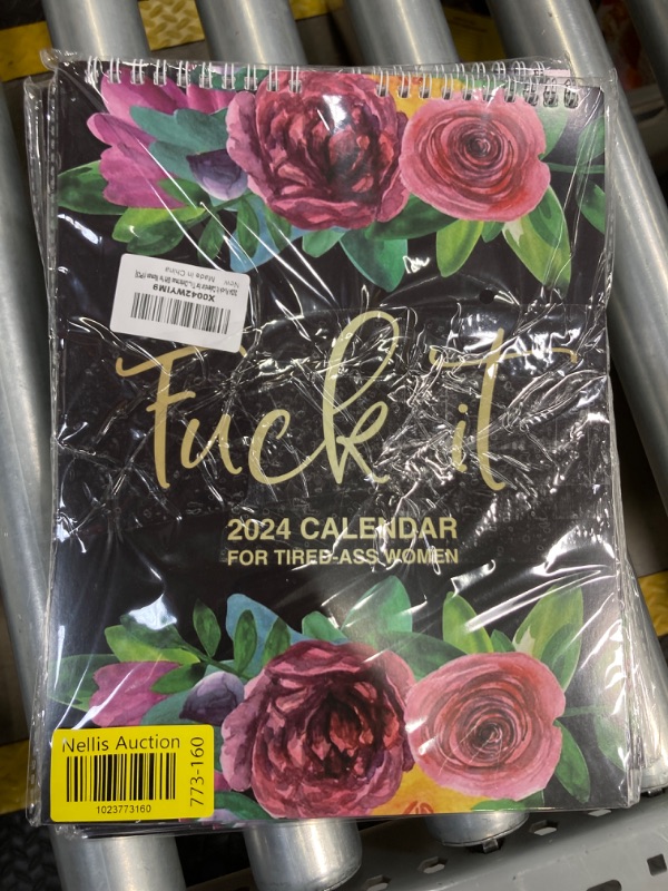 Photo 2 of * 7 packs* 2024 Fu-ck It Calendar for Tired-Ass Women, 2024 Tired Women Calendar, Fu-ck It Wall Calendar for Tired, Funny Novelty Monthly Calendar, Handmade Home Office Hanging Calendar With Hook, Funny Swear 1PCS