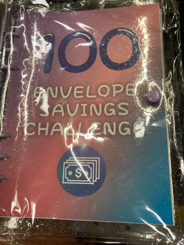 Photo 2 of 100 Envelopes Money Saving Challenge, Ann Bully 2024 Shiny Money Savings Challenges Book with Envelopes, 100 Day Challenge Money Saving Binder Envelope Savings Challenge Book for Budgeting Planner 