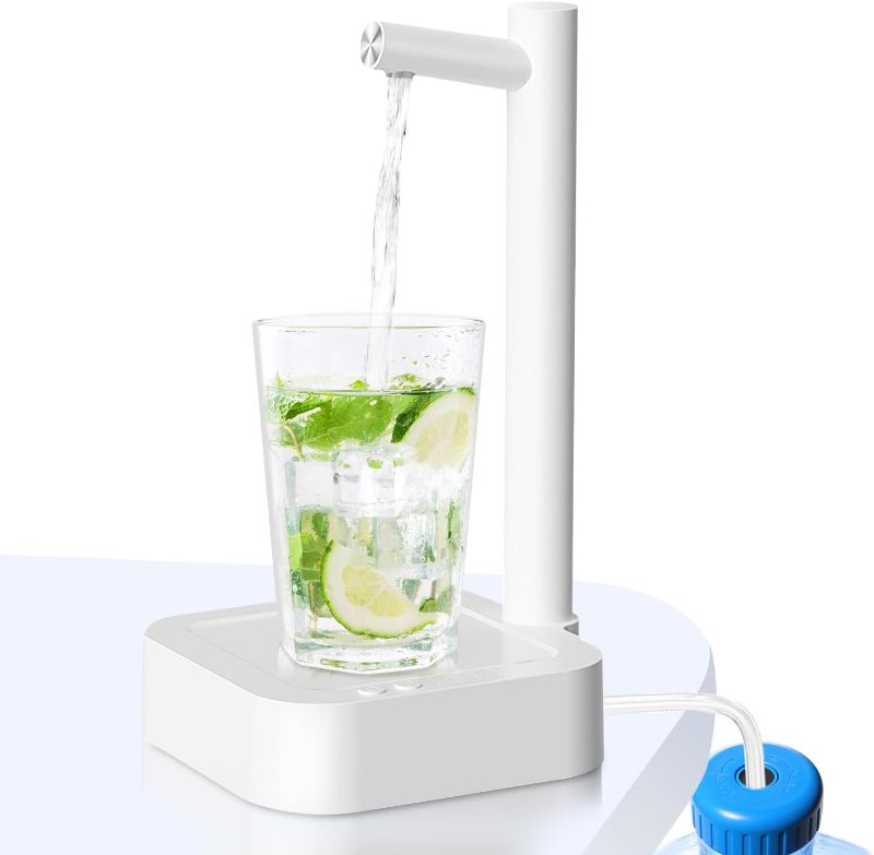 Photo 1 of ***(FACTORY SEALED)***
Desktop Water Dispenser,TOPUONE Smart 7 Levels Water Dispenser with Type-C Charging Countertop for Universal Bottles,Portable Water Pump Automatic Water Jug Dispenser for Home, Office, Camping (White)