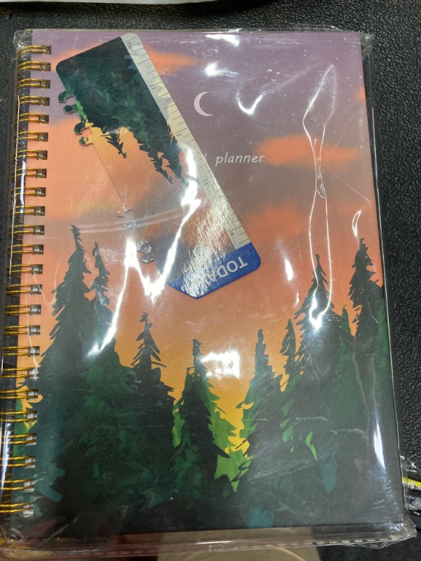 Photo 1 of 2024 Planner Weekly and Monthly, 2024 Daily Planner Jan - Dec. 6.4" x 8.5", Planner 2024 with Bookmark Ruler, Thick Paper, Back Pocket, Flexible Hardcover, Elastic Closure 2024 Purple