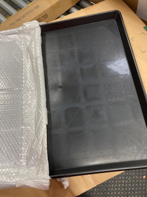 Photo 2 of 22'' x 21'' Mini Fridge Drip Pan, Large Drip Tray, Portable AC Drip Pan, Under Washer Pan, Dishwasher Pan, Oil Drain Pans for Changing Oil(2 PCS)