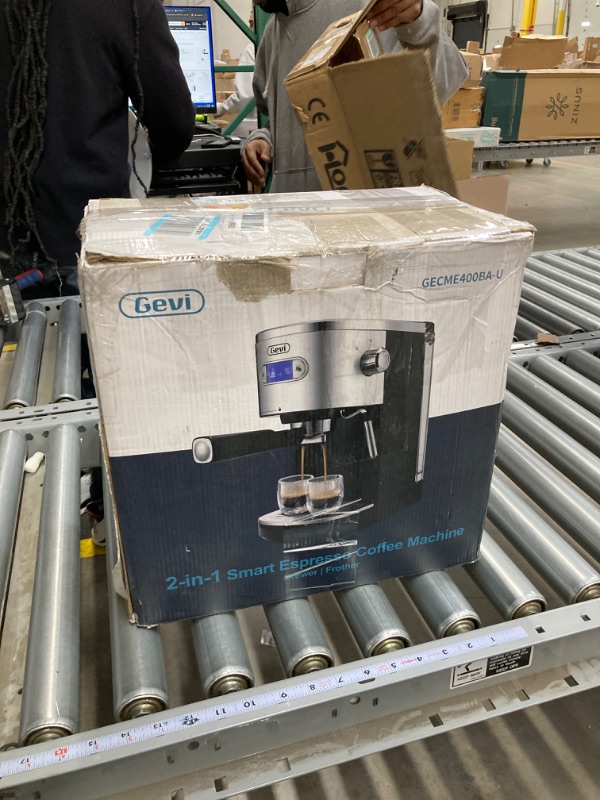 Photo 1 of Gevi Espresso Machines 20 Bar Fast Heating Automatic Coffee Machine with Milk Frother Steam Wand