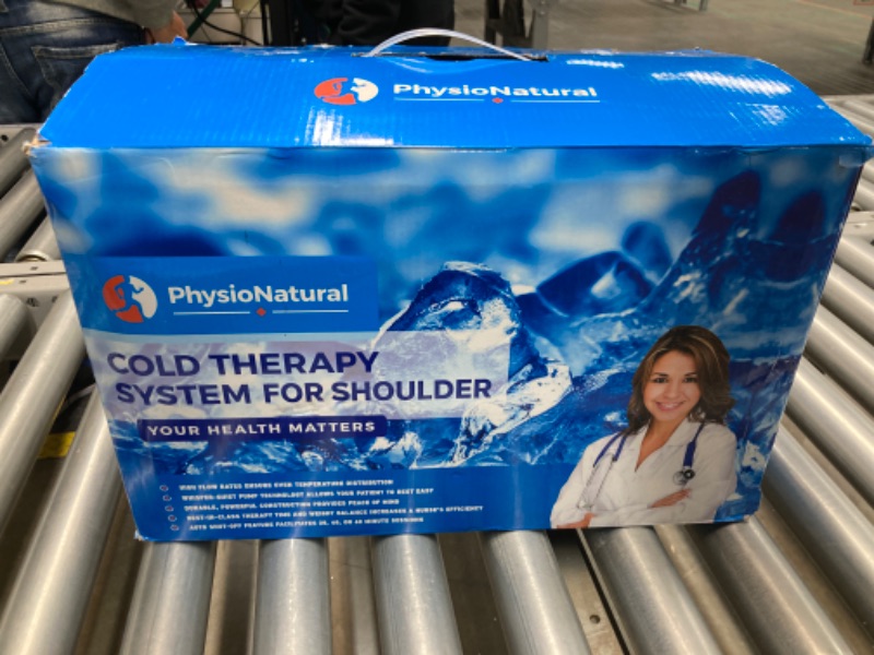 Photo 5 of Cold Therapy System with Large Shoulder Pad — for Post-Surgery Care, Rotator Cuff Tears, Swelling, Sprains, Inflammation, and Other Injuries — Wearable, Adjustable, Ergonomic — Cryotherapy Freeze Kit