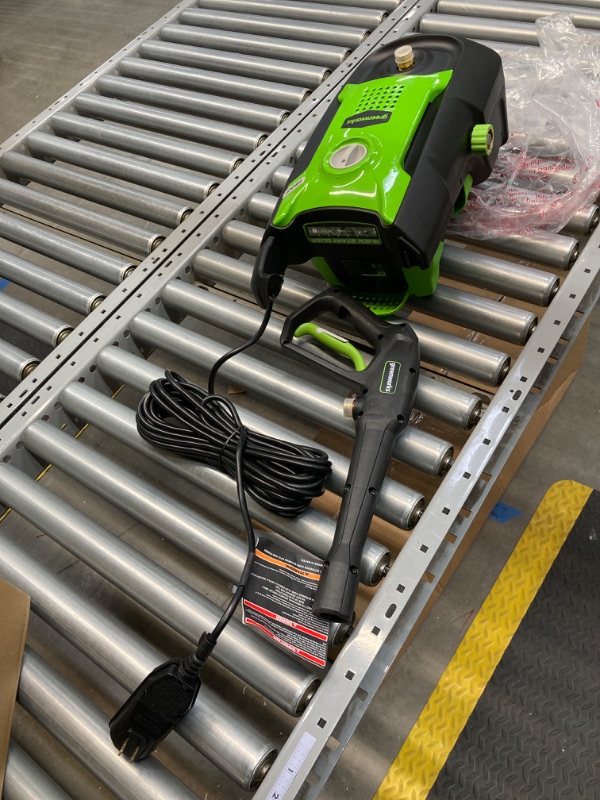 Photo 2 of Greenworks 1600 PSI (1.2 GPM) Electric Pressure Washer (Ultra Compact / Lightweight / 20 FT Hose / 35 FT Power Cord) Great For Cars, Fences, Patios, Driveways https://a.co/d/8M2Vdnq