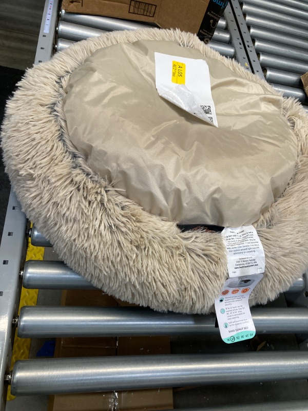 Photo 4 of Best Friends by Sheri The Original Calming Donut Cat and Dog Bed in Shag Fur Taupe, Small 23" https://a.co/d/bspM1SZ