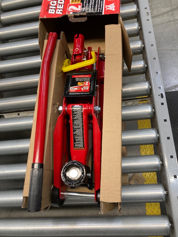 Photo 2 of BIG RED T82002-BR Torin Hydraulic Trolley Service/Floor Jack, 2 Ton (4,000 lb) Capacity, Red https://a.co/d/489qseS