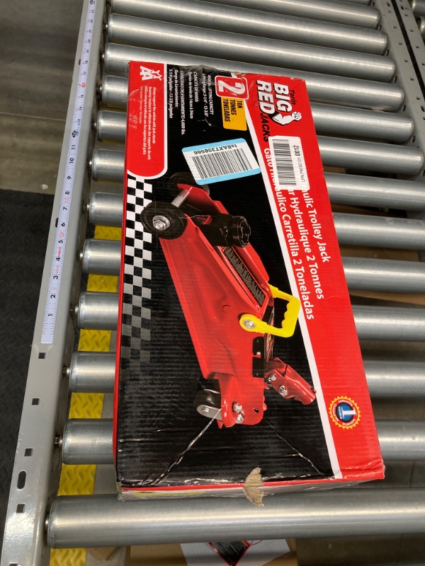 Photo 3 of BIG RED T82002-BR Torin Hydraulic Trolley Service/Floor Jack, 2 Ton (4,000 lb) Capacity, Red https://a.co/d/489qseS