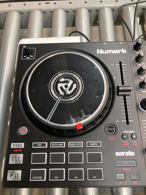 Photo 5 of Numark Mixtrack Platinum FX - DJ Controller For Serato DJ with 4 Deck Control, DJ Mixer, Built-in Audio Interface, Jog Wheel Displays and FX Paddles