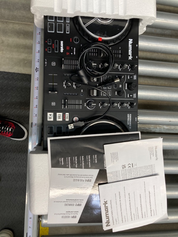 Photo 8 of Numark Mixtrack Platinum FX - DJ Controller For Serato DJ with 4 Deck Control, DJ Mixer, Built-in Audio Interface, Jog Wheel Displays and FX Paddles