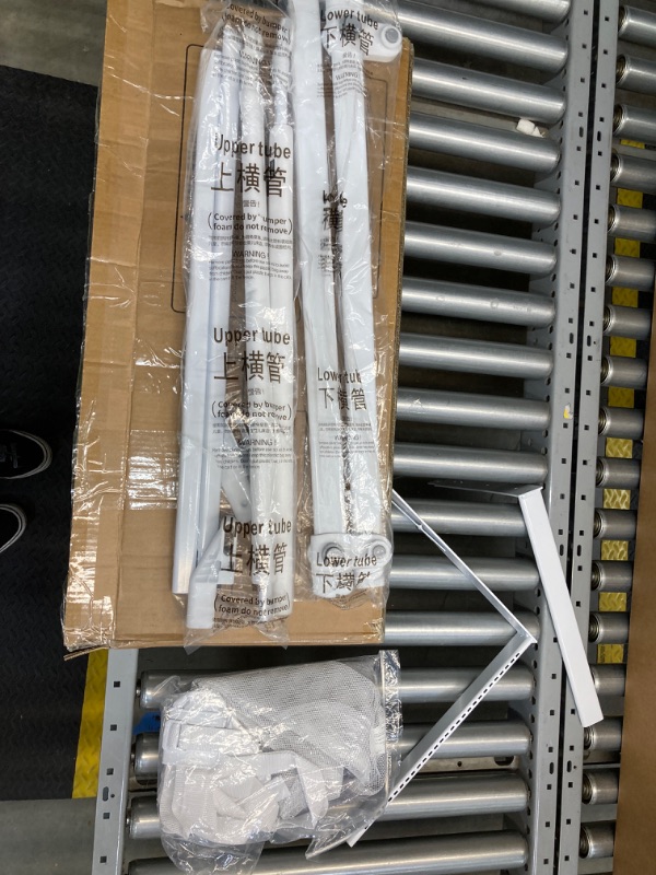 Photo 2 of melafa365 Bed Rails for Toddlers, Upgrade Height Adjustable Baby Bed Rail Guard Specially Designed for Twin, Full, Queen, King Size - Safety Bed Guard Rails for Kids(Gray) Grey 1 Side:54"(L) ×27"(H)