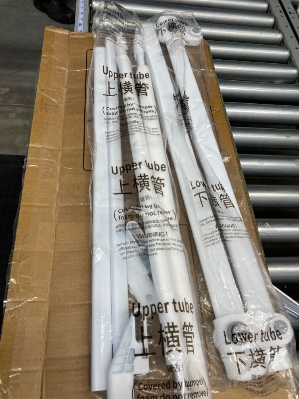 Photo 3 of melafa365 Bed Rails for Toddlers, Upgrade Height Adjustable Baby Bed Rail Guard Specially Designed for Twin, Full, Queen, King Size - Safety Bed Guard Rails for Kids(Gray) Grey 1 Side:54"(L) ×27"(H)