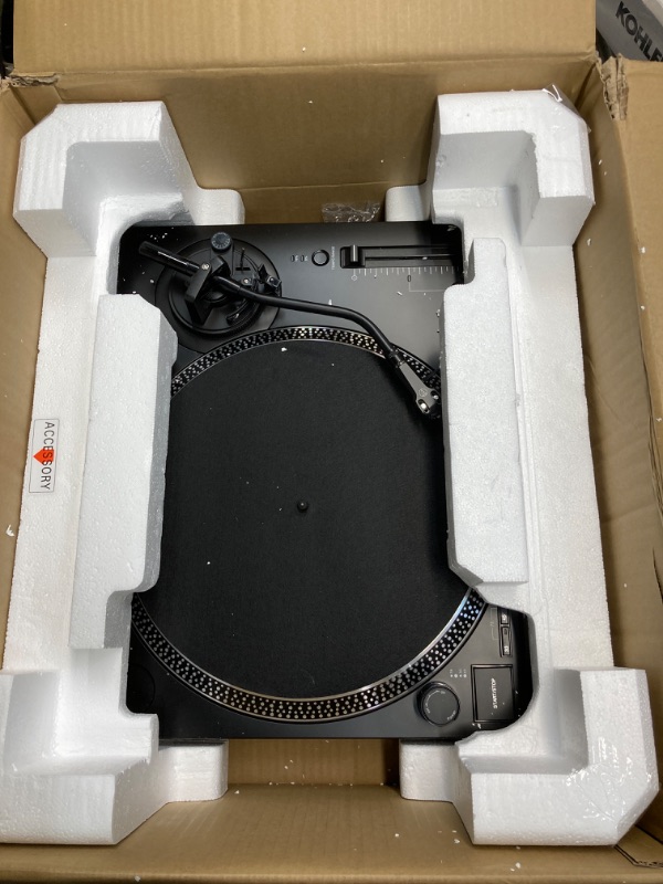 Photo 2 of Audio-Technica AT-LP120XUSB-BK Direct-Drive Turntable (Analog & USB), Fully Manual, Hi-Fi, 3 Speed, Convert Vinyl to Digital, Anti-Skate and Variable Pitch Control Black