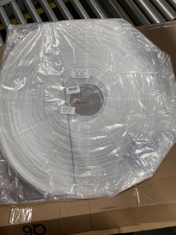 Photo 1 of 2 Pack 30 Inch Jumbo White Paper Lantern Lamp Round Chinese Japanese Hanging Ball Lantern for Bridal Shower Decoration Anniversary Birthday Classroom Ceiling Wedding Party Supplies, Easy to Assemble