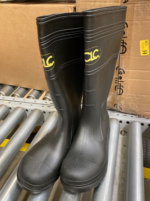 Photo 2 of Custom Leathercraft CLC Climate Gear R230 Over The Sock Black PVC Rain Boot (SIZE8)