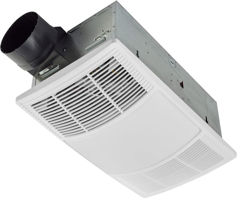 Photo 1 of Broan-NuTone BHFLED80 PowerHeat Bathroom Exhaust Fan, Heater, and LED Light Combination, 80 CFM