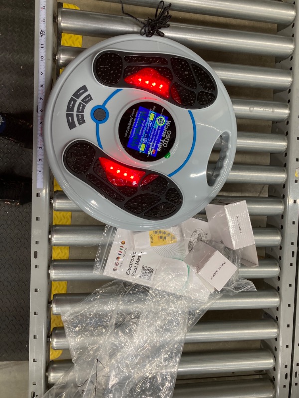 Photo 1 of OSITO Foot Circulation Stimulator-FSA HSA Approved Foot Circulation Promoter Device, Pulse EMS & TENS Foot Nerve Stimulation Massager- Boost Circulation, Relief of Neuropathy Pain and Body Pains foot stimulator device (Light Blue)