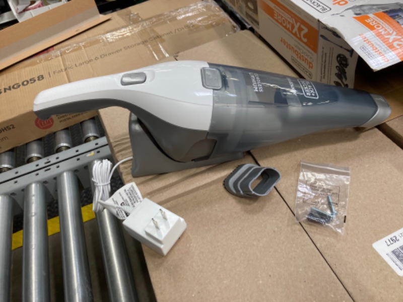 Photo 2 of BLACK+DECKER dustbuster QuickClean Cordless Handheld Vacuum, White (HNVC215B10)