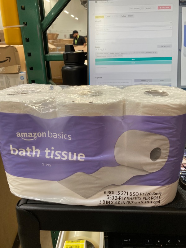 Photo 1 of Amazon Basics 2-Ply Toilet Paper, 6 rolls 