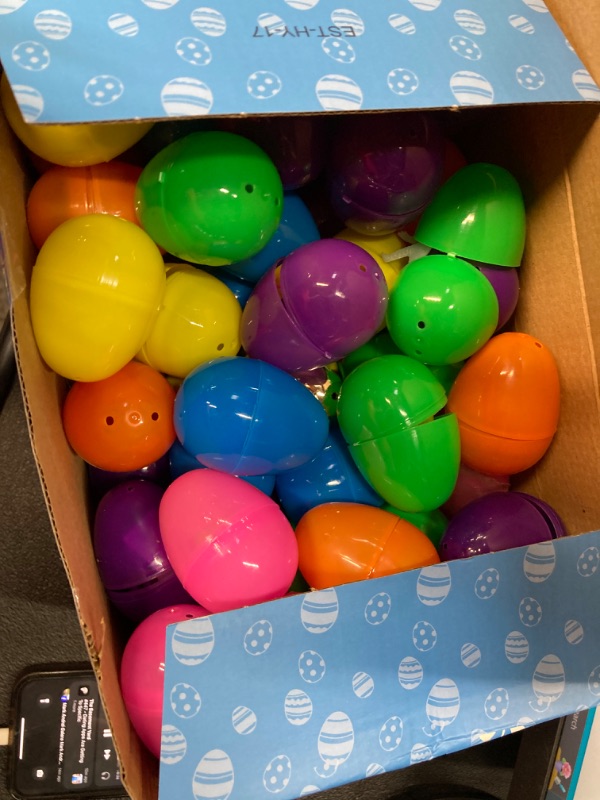 Photo 2 of [6 Golden Eggs] 300 PCS Plastic Easter Eggs, 2.3" Empty Easter Eggs Fillable Colorful Bright Plastic Eggs Bulks Easter Hunt For Easter Egg Hunt Filling Treats Easter Basket Stuffers Easter Party Favor