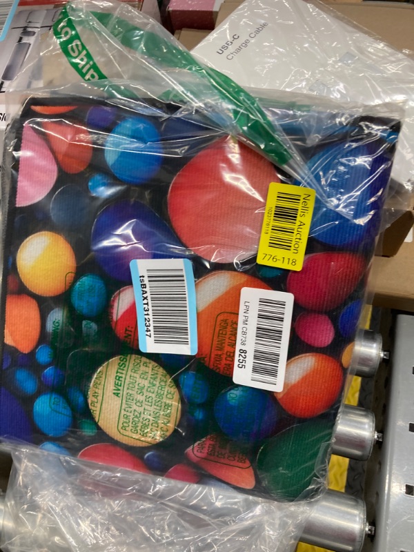 Photo 1 of Anti-Slip Washer or Dryer Top Mat Covers, 23.6" x 23.6" Colorful Stones Design Washing Machine Top Protector Dust-Proof Cover, Washer or Dryer Top Protector Covers for Home Laundry Room Kitchen 23.6“ x 23.6"
