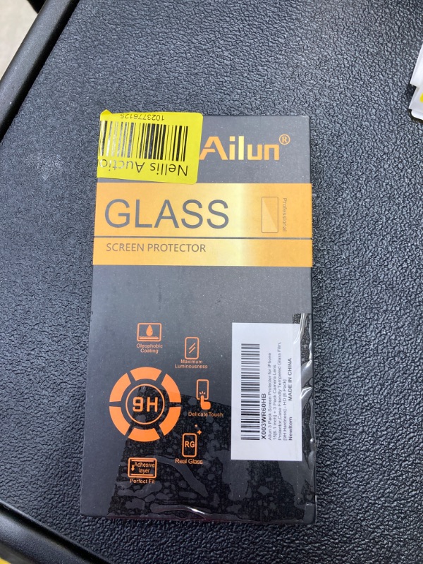 Photo 1 of Ailun Glass Screen Protector for iPhone 15 / iPhone 15 Pro [6.1 Inch] Display 3 Pack Tempered Glass, Sensor Protection, Dynamic Island Compatible, Case Friendly