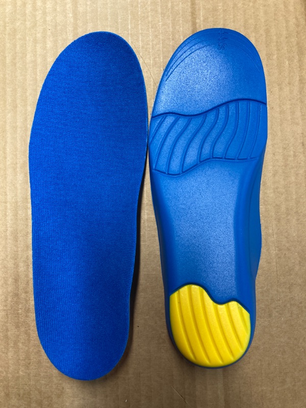 Photo 2 of Ailaka Kids Orthotic Cushioning Arch Support Shoe Insoles, Children Pu Foam Inserts for Flat feet, Plantar Fasciitis, Feet Heel Pain Relief 5-7 M US Big Kid Blue