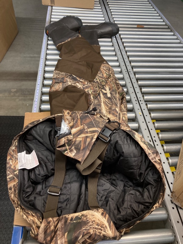 Photo 3 of 8 Fans Breathable Hunting Waders,1000G Insulation Boots with Removable Insulated Liner for Duck Hunting (Realtree Max5, 7-14) 14 Camo