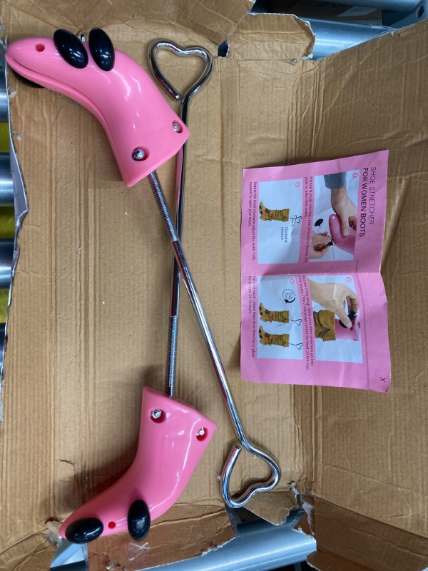 Photo 3 of *** MISSING PIECES ***  Boot Stretcher Women,Shoe Stretchers For Wide Feet,Shoe Expander with Long Shoe Horn Boot Shapers(Pink)