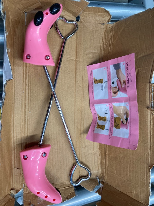 Photo 2 of *** MISSING PIECES ***  Boot Stretcher Women,Shoe Stretchers For Wide Feet,Shoe Expander with Long Shoe Horn Boot Shapers(Pink)