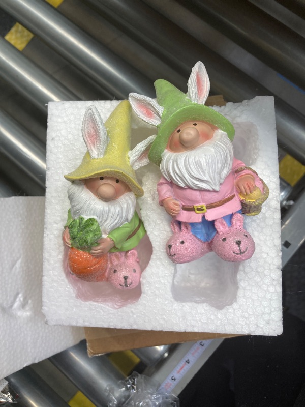 Photo 2 of 2PCS Easter Gnomes with Bunny Ears