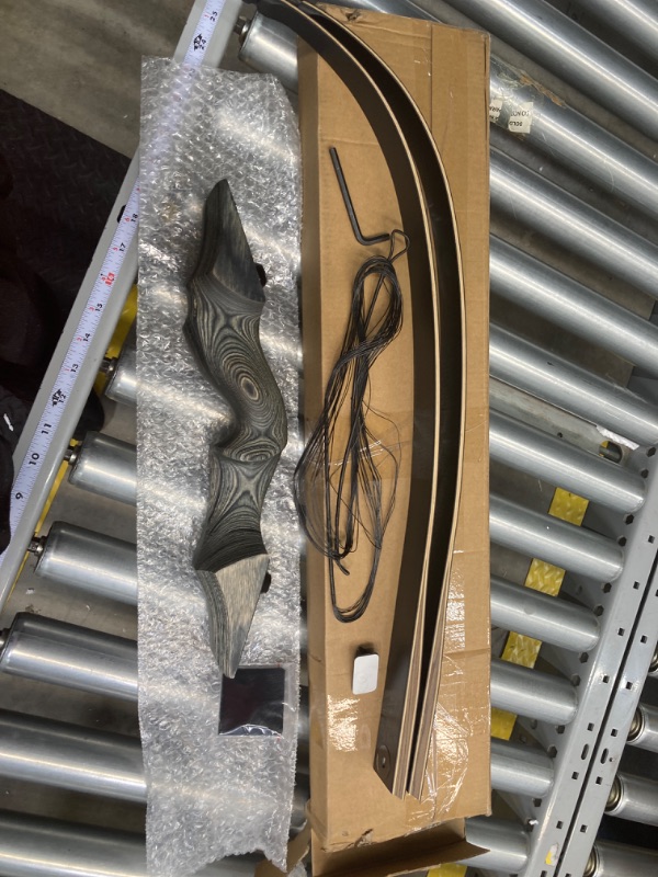 Photo 1 of Black Hunter Takedown Recurve Bow Right and Left Handed 60 inch 25-60lb,Hunting Bow for Adults and Teens Beginners to Advanced Outdoor Practice left-30