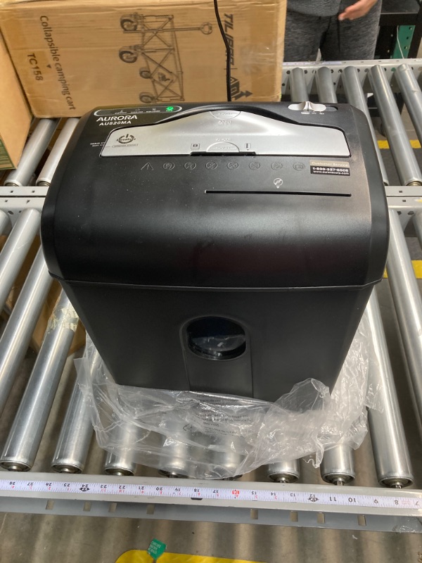 Photo 2 of Aurora AU820MA High Security 8-Sheet Professional Micro-Cut Paper/ CD/ Credit Card Shredder and Sharpening and Lubricating Sheets