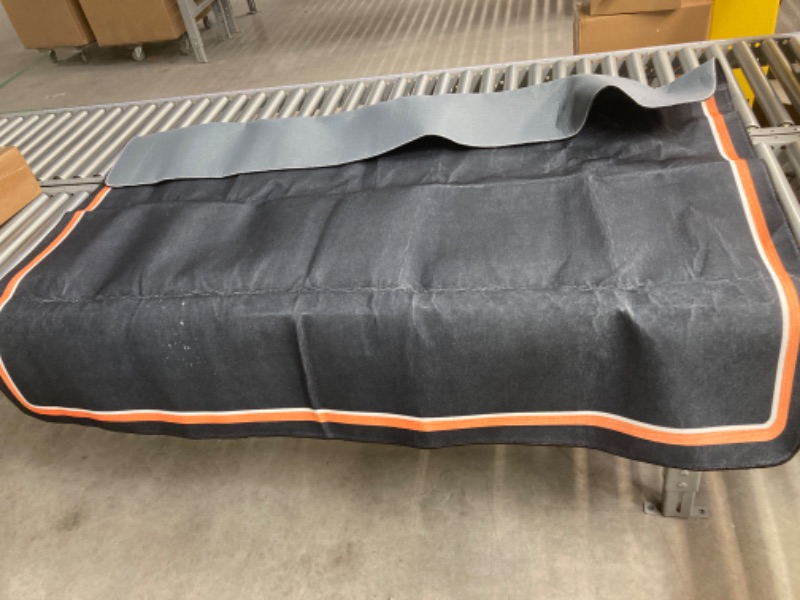 Photo 1 of TORIBIO Drum Rug, 6 Ft x 5 Ft Drum Mat Drum Carpet Music Rug with Non-Slip Grip Bottom, Soundproof Rug Pads Electrical Drum Carpet Drum Accessories Great Gift for Drummers