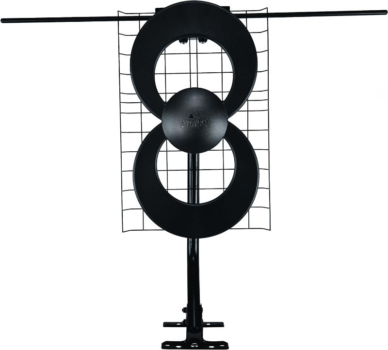 Photo 1 of Antennas Direct ClearStream 2V TV Antenna, 60+ Mile Range & 4-Port TV Distribution Amplifier, Connect Up to 4 Televisions to 1 Antenna, Power Supply, Coaxial Cable, for Indoor Use, 4K Ready, Silver