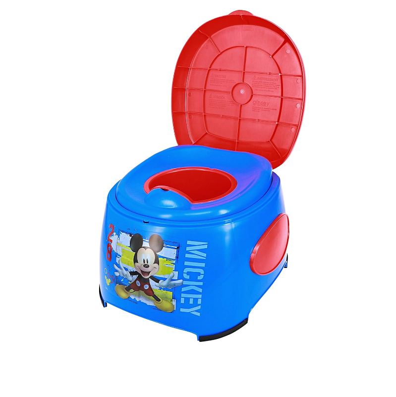 Photo 1 of *** MISSING PIECES *** Disney's Mickey Mouse "Fun Starts Here" 3-in-1 Potty Training System for Toilet Training Kids, Multi-Stage Potty Training - Floor Potty, Detachable Potty Ring, Step Stool|Toilet Seat for Kids&Toddlers
