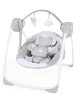 Photo 1 of Ingenuity Comfort 2 Go Compact Portable 6-Speed Baby Swing with Music, 0-9 Months & Flip Advanced 4-in-1 Carrier - Ergonomic, Convertible, face-in and face-Out Front and Back Carry Cuddle Lamb Swing + 4-in-1 Carrier