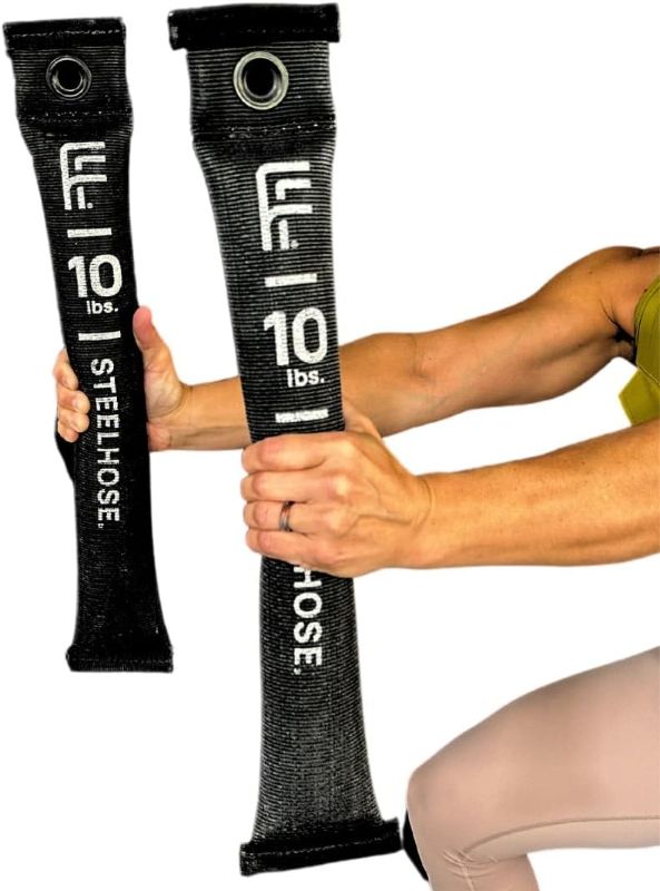 Photo 1 of 10 LB FitFighter Steelhose | Flexible Free Weight | 5-in-1 Dumbbell, Kettlebell, Sandbag, Medicine Ball, & Sledge | Indoor/Outdoor Home Gym Weights | Easy-to-Grip Weight For Full Body Workout