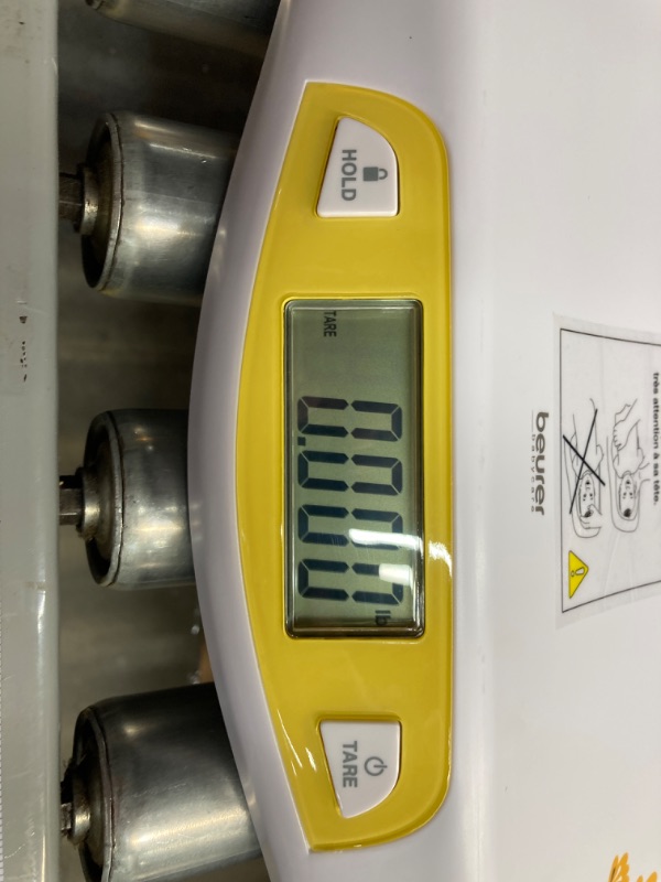 Photo 1 of Beurer BY80 Digital Baby Scale, Infant Scale for Weighing in Pounds, Ounces, or Kilograms up to 44 lbs with Hold Function, Pet Scale for Cats and Dogs

