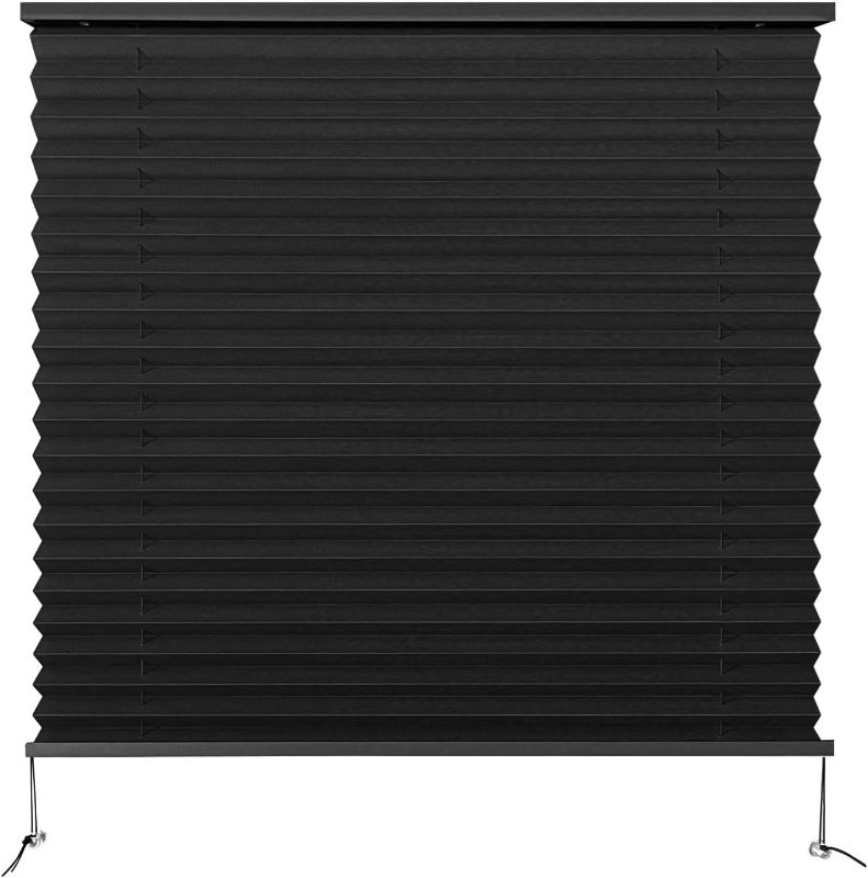 Photo 1 of Dulepax RV Blinds ,RV Pleated Shades ,RV Blinds Pleated Shades, 26" W x 24" L Black RV Window Shades ,Camper Blinds ,RV Window Blinds for RV Camper Travel Trailers Motorhome's Window 