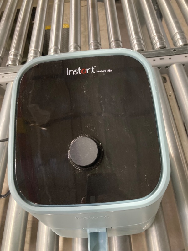 Photo 1 of Instant Vortex 2QT Mini Air Fryer, Small Air fryer that Crisps, Reheats, Bakes, Roasts for Quick Easy Meals, Includes over 100 In-App Recipes, is Dishwasher-Safe, from the Makers of Instant Pot, Aqua