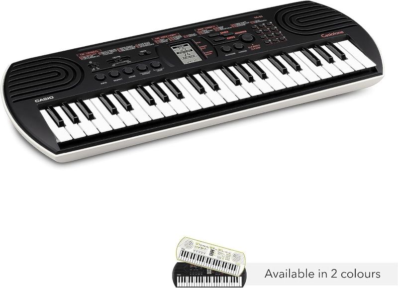 Photo 1 of Casio SA-81 44-Key Mini Keyboard Bundle with Power Supply, Key Stickers, Instructional Book, Austin Bazaar Instructional DVD and Polishing Cloth