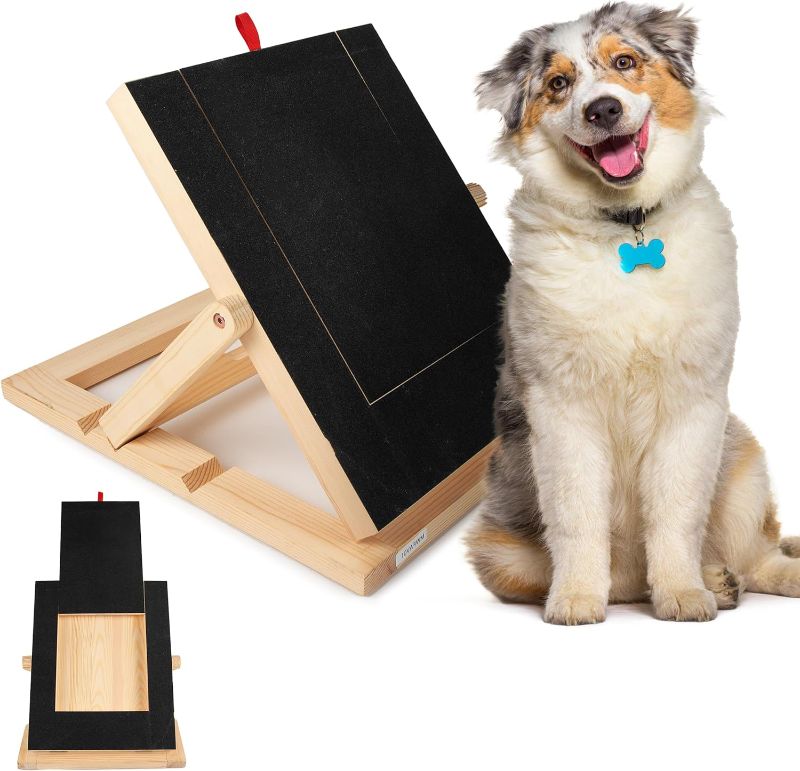 Photo 1 of Dog Scratch Pad for Nails - Sturdy Scratch Pad for Dogs with Adjustable Angle - Easy to Use Scratch Square for Dogs Nails with a Door for Treats - Suitable for Small and Large Dogs