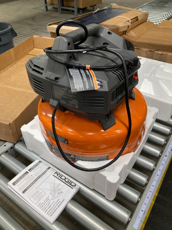 Photo 2 of RIDGID Portable Electric Pancake Air Compressor